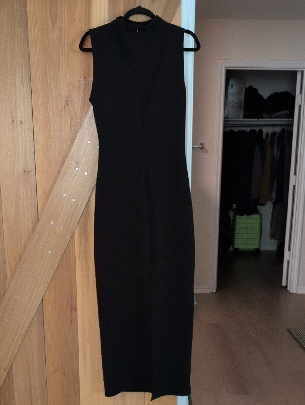 Good American Black Backless Midi Dress with Cutout Detail - Picture 5 of 5